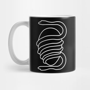 Death Grips Snake Egg Logo Minimalistic Black Mug